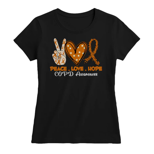 COPD Awareness Peace Love Hope