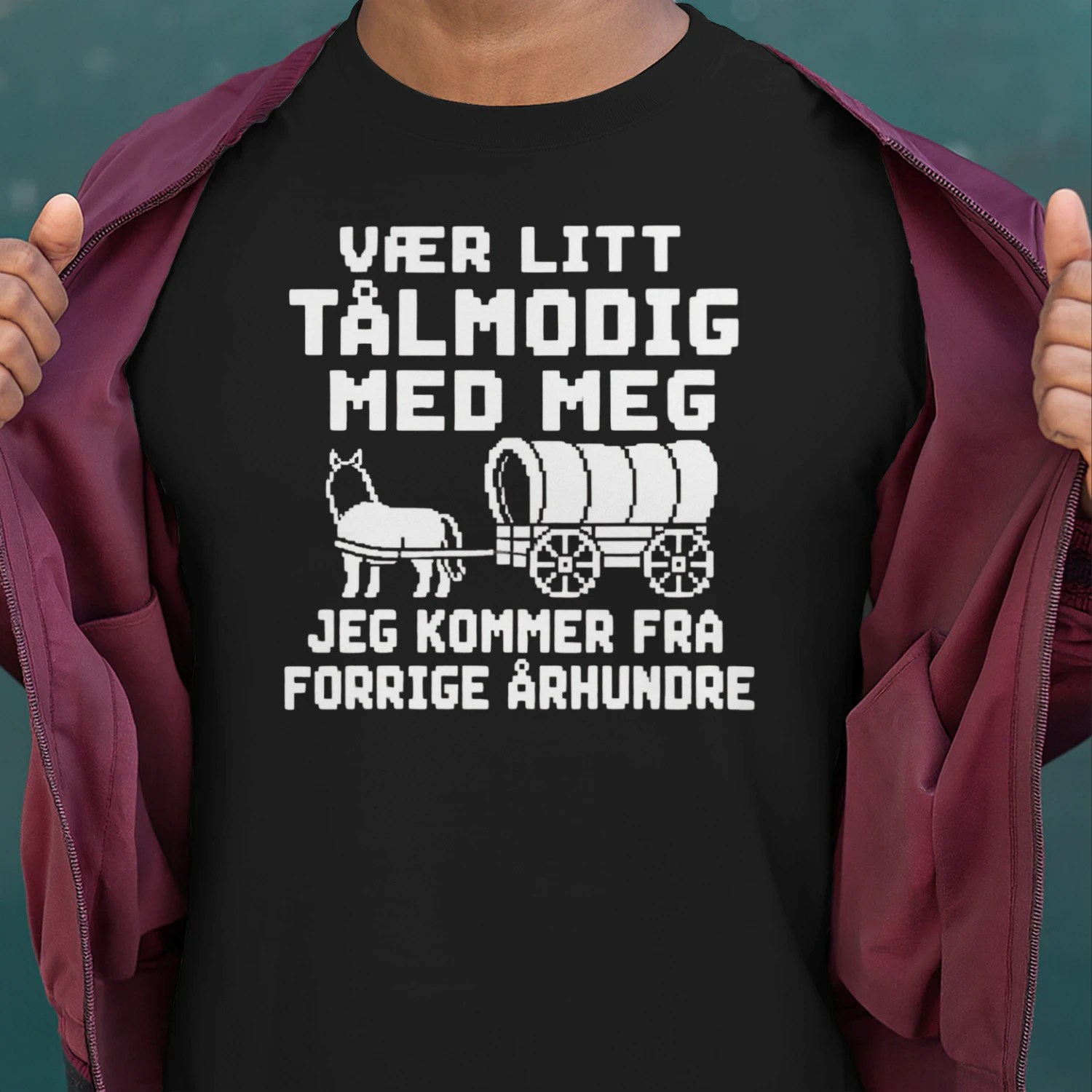 VÆR LITT TÅLMODIG MED MEG, JEG KOMMER FRA FORRIGE ÅRHUNDRE