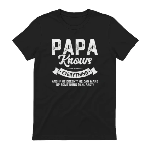 Papa Knows Everything 60th Gift Funny Father's Day