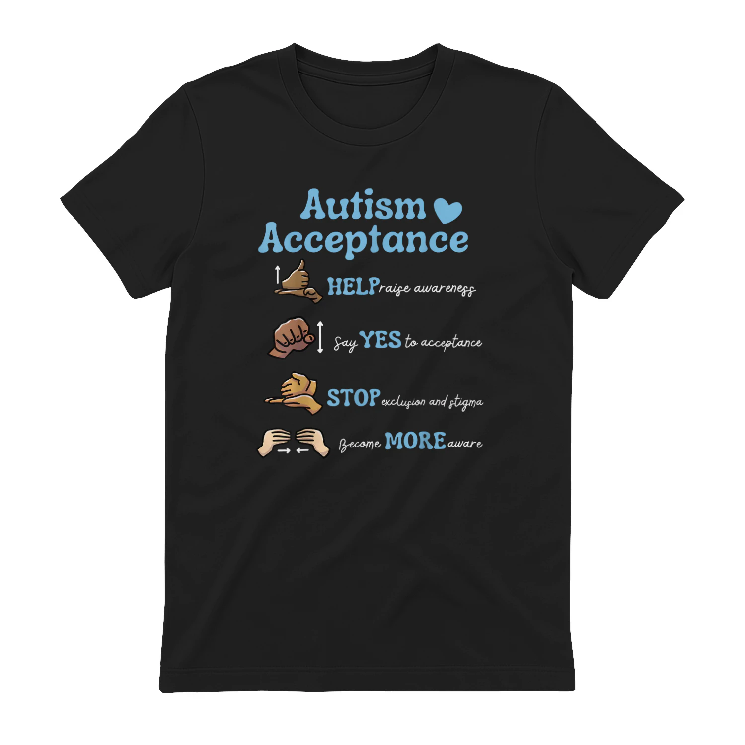 Autism Awareness Acceptance Hand Sign Language SPED Teacher