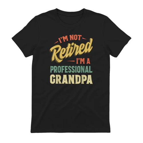 Grandpa Shirt for Men Funny Fathers Day Retired Grandpa