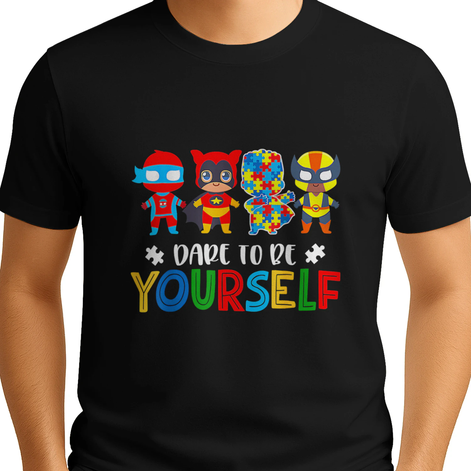Dare to Be Yourself Autism Awareness Superheroes