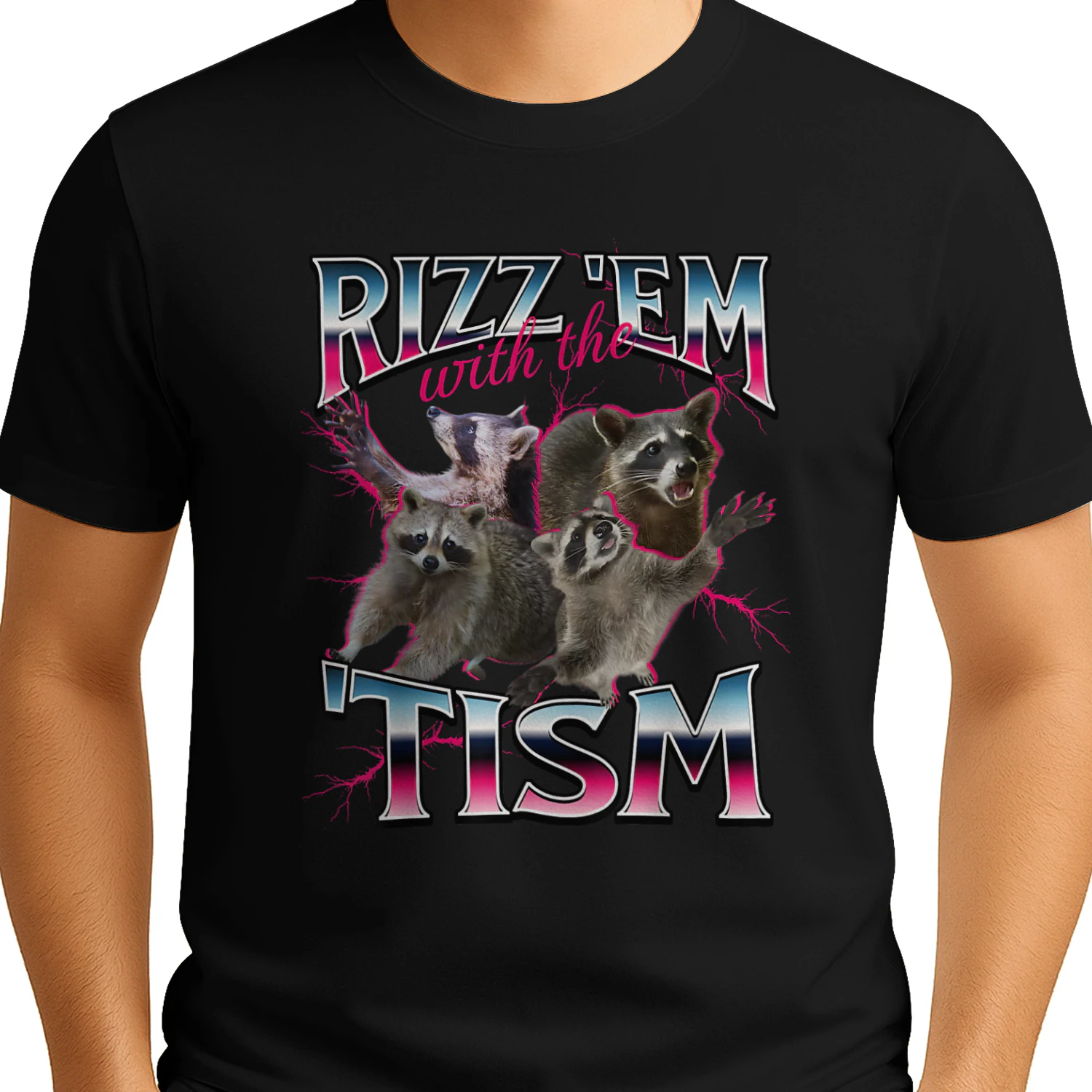 Autism Funny Rizz Em with The Tism Meme Autistic Racoon