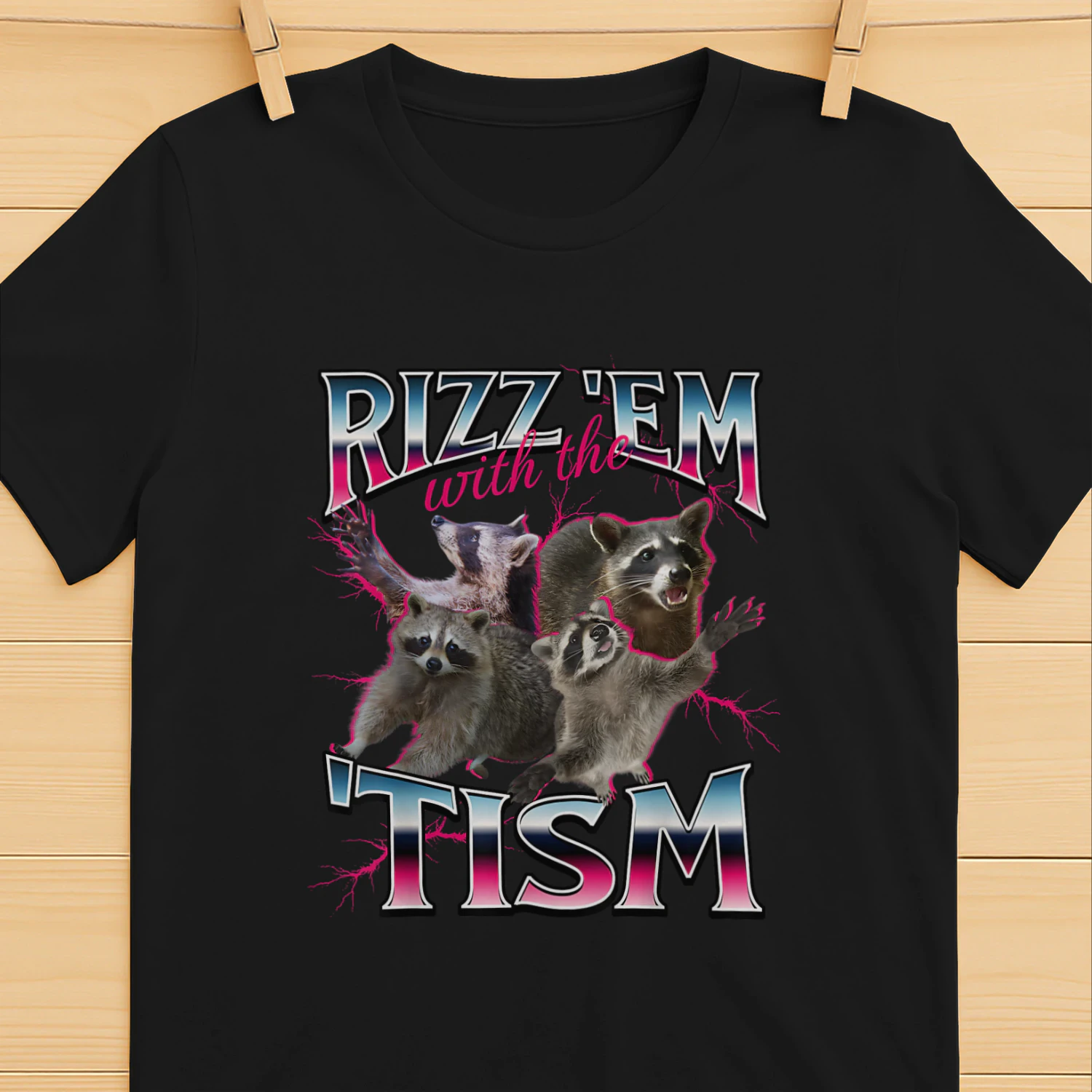 Autism Funny Rizz Em with The Tism Meme Autistic Racoon