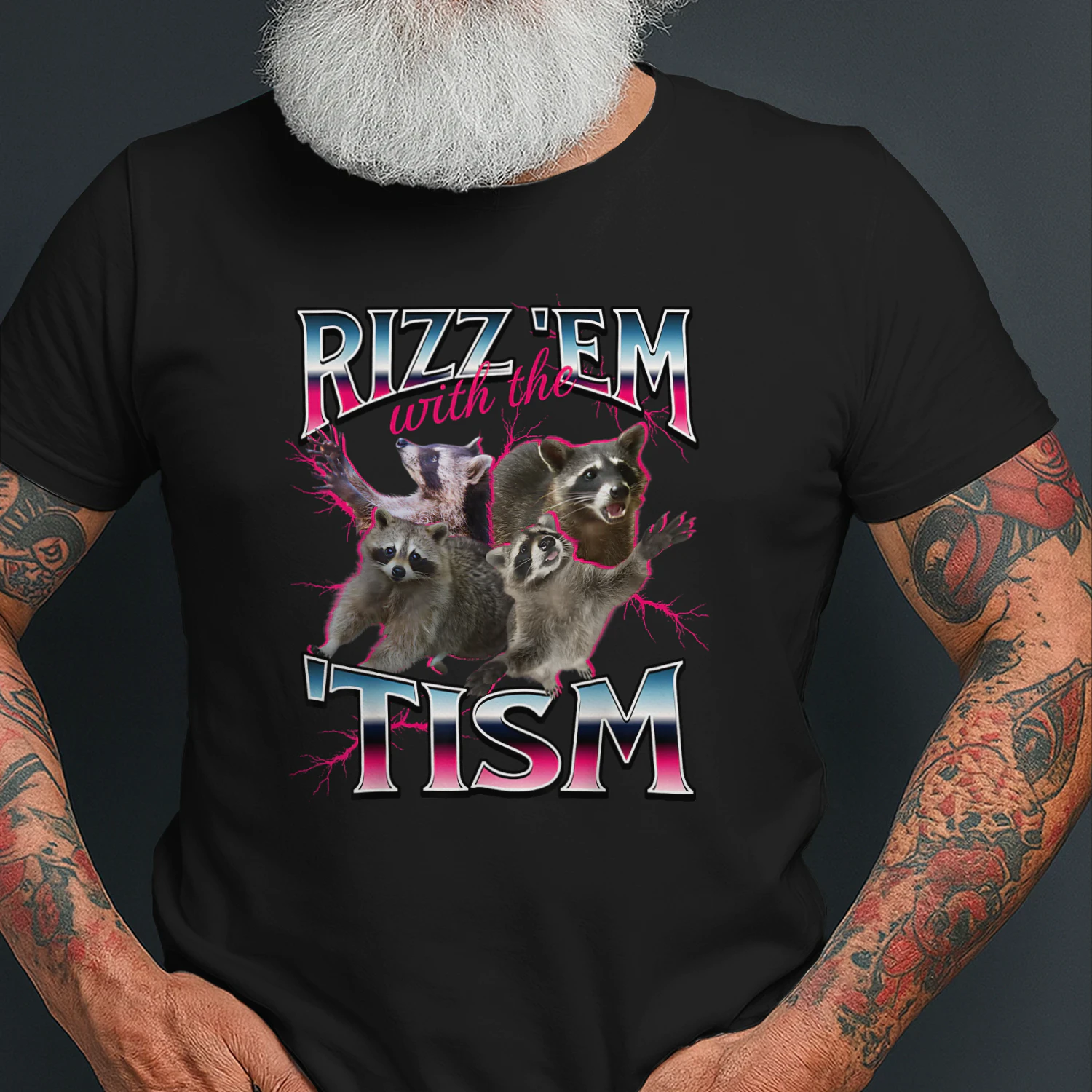 Autism Funny Rizz Em with The Tism Meme Autistic Racoon