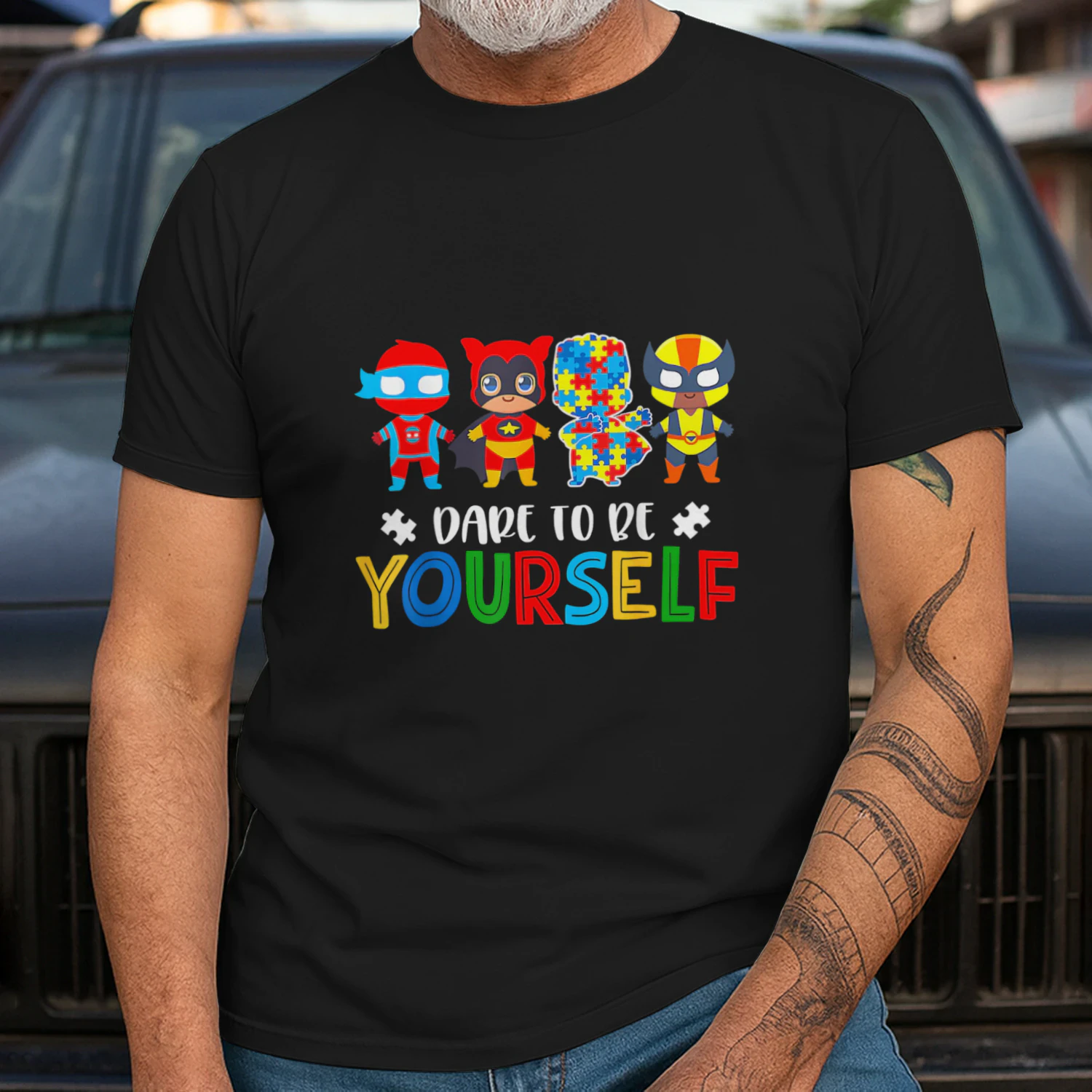 Dare to Be Yourself Autism Awareness Superheroes