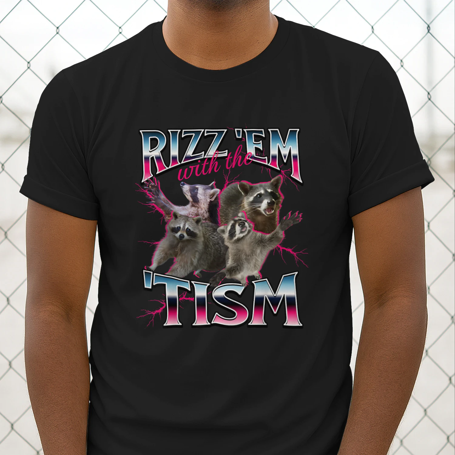 Autism Funny Rizz Em with The Tism Meme Autistic Racoon