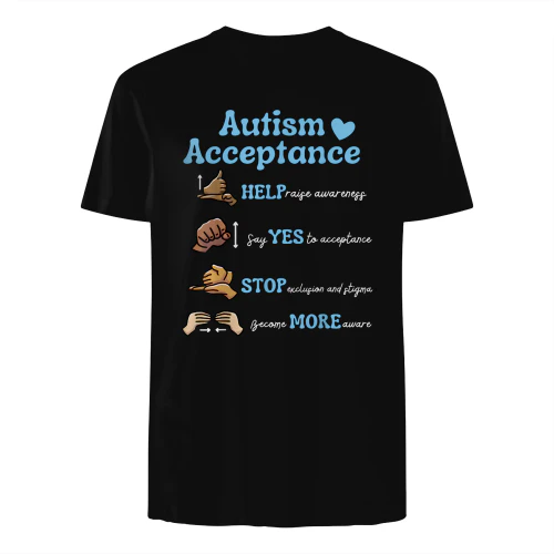 Autism Awareness Acceptance Hand Sign Language SPED Teacher