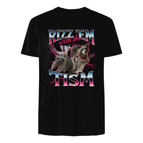 Autism Funny Rizz Em with The Tism Meme Autistic Racoon