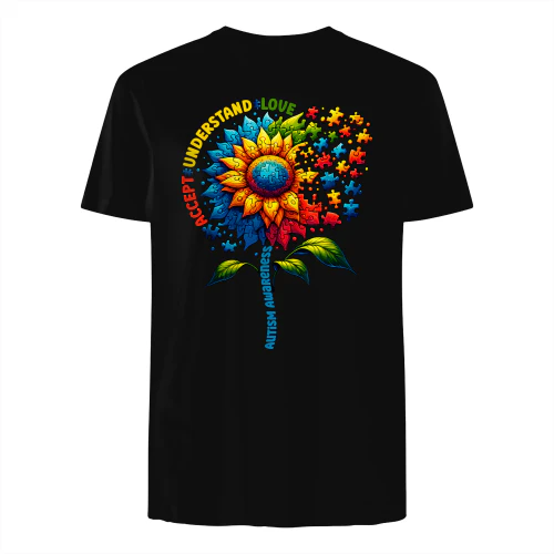 Autism Awareness Sunflower Men Women Kids Autism Sunflower