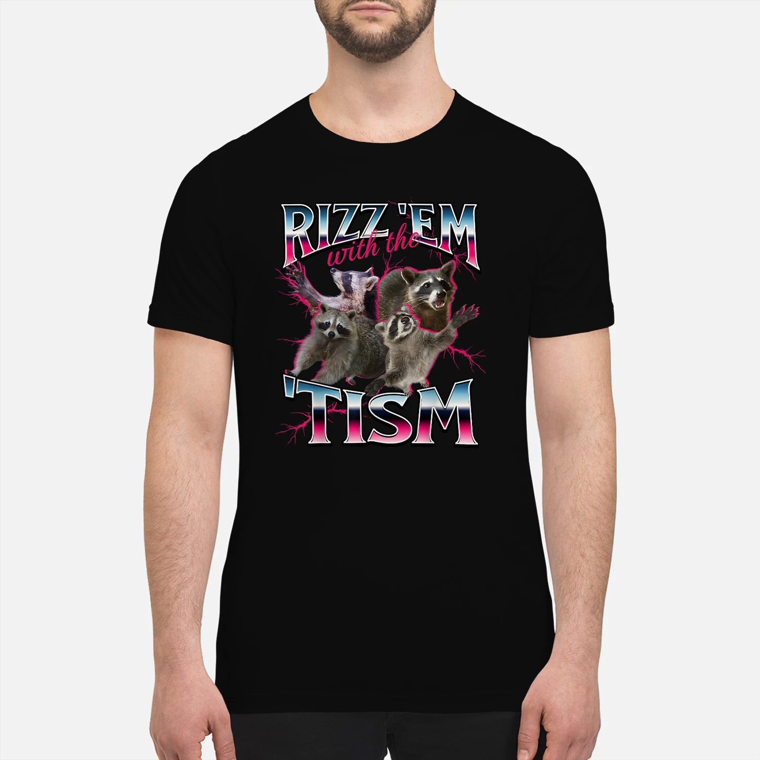 Autism Funny Rizz Em with The Tism Meme Autistic Racoon
