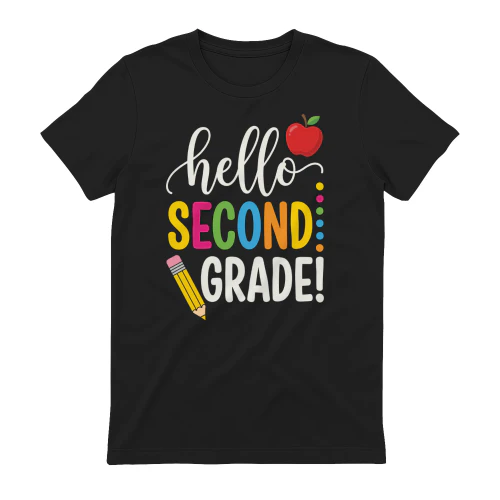 Hello Second Grade Shirt - 2nd Grade Teacher & Back to School Tee