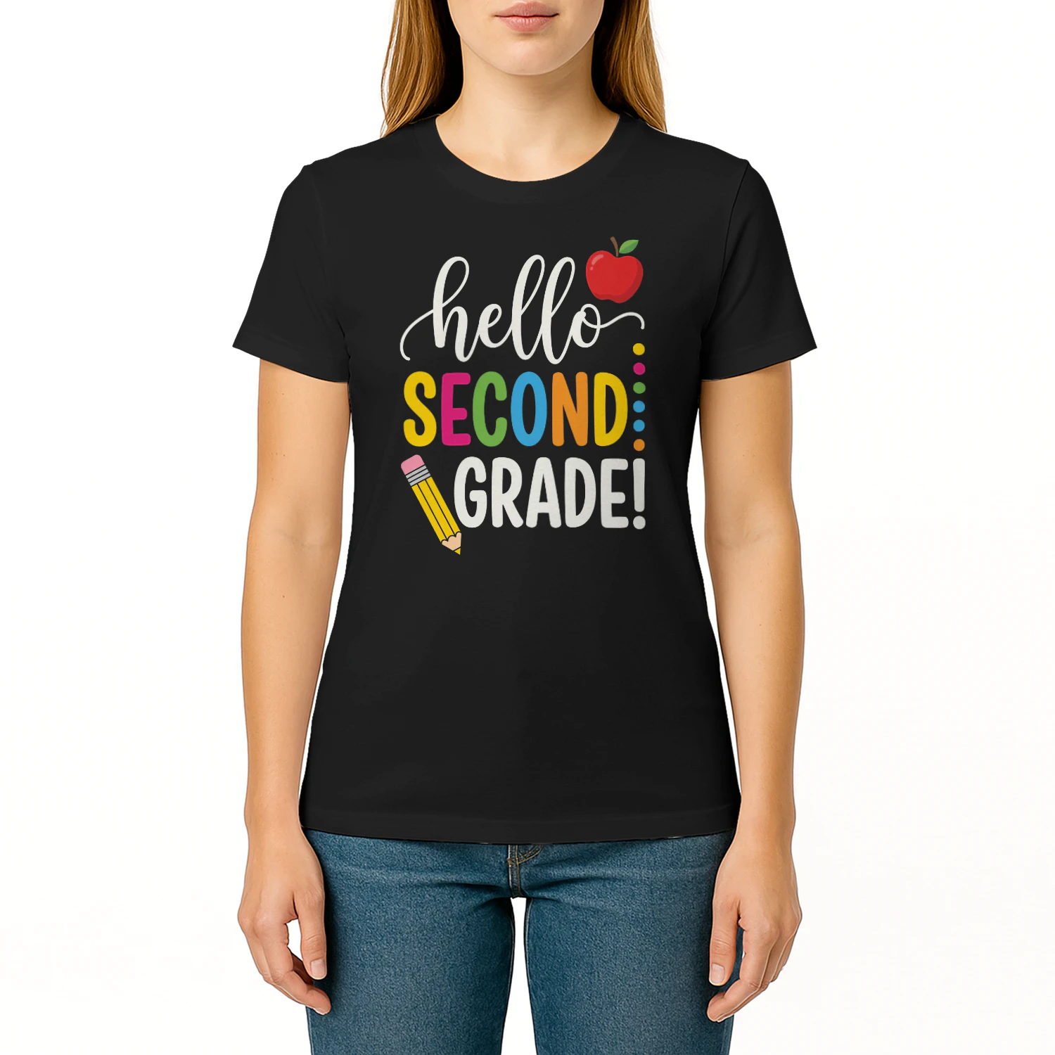 hello sconde grHello Second Grade! Shirt – Cute Back to School Tee for Teachers & Students, First Day of School Giftade
