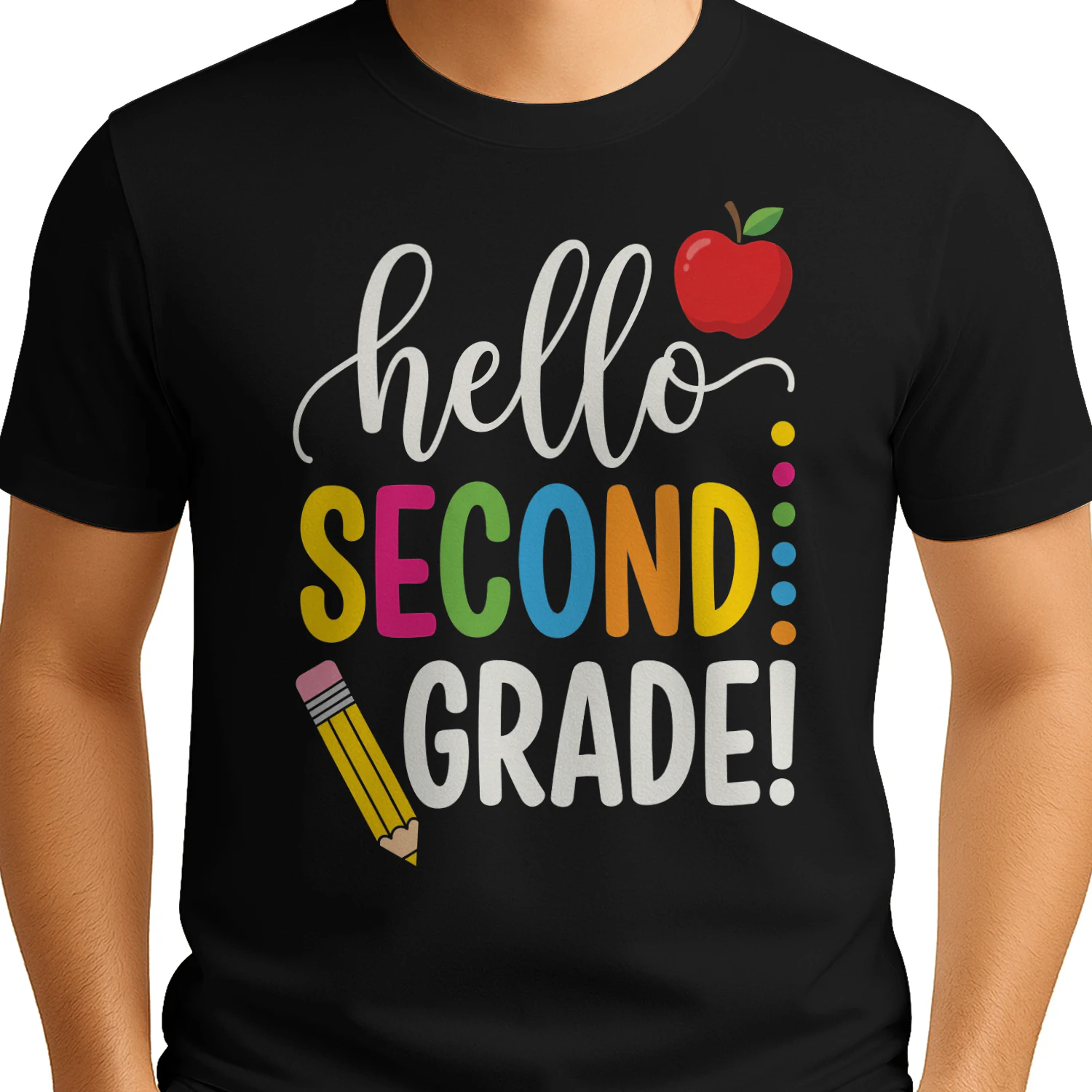 hello sconde grHello Second Grade! Shirt – Cute Back to School Tee for Teachers & Students, First Day of School Giftade
