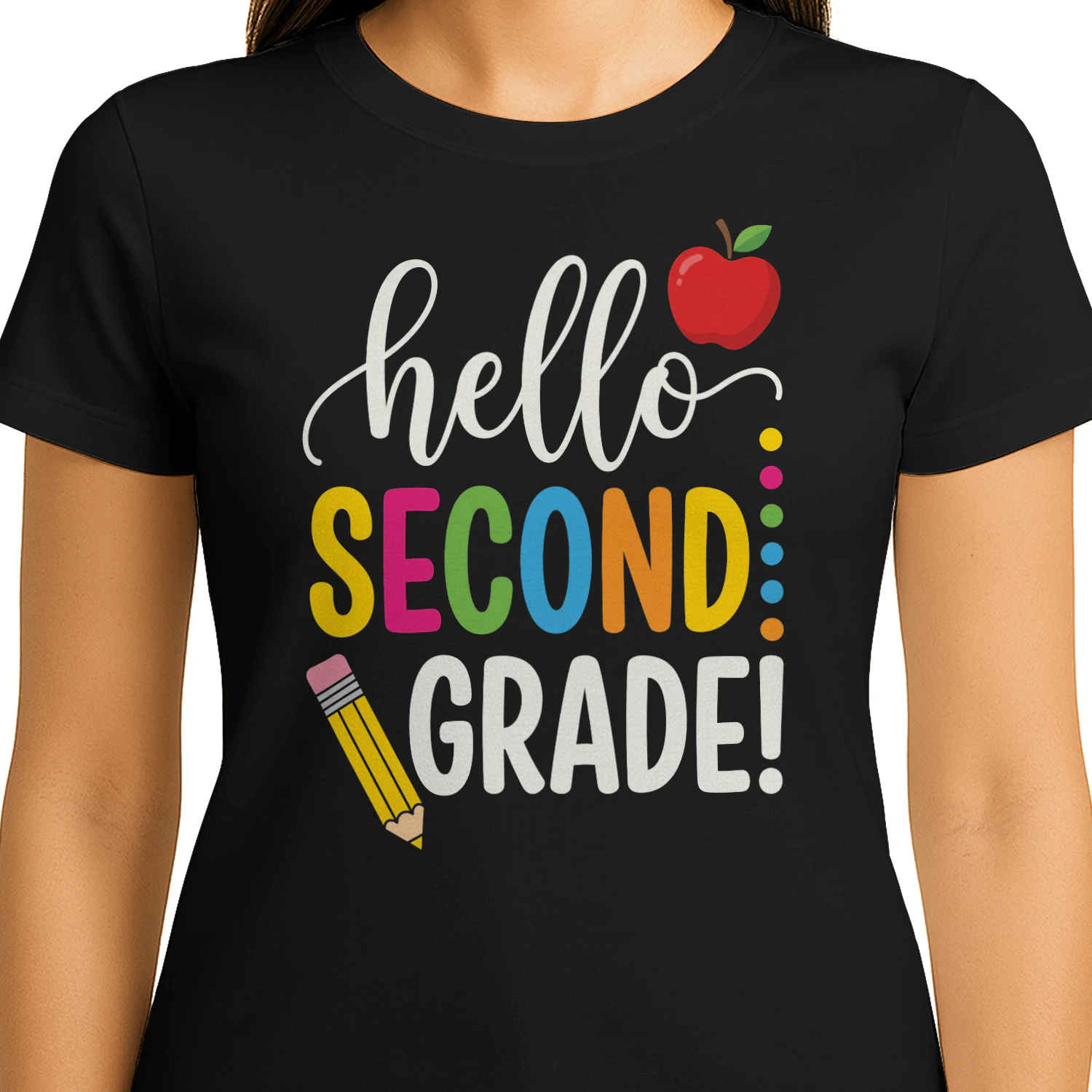 hello sconde grHello Second Grade! Shirt – Cute Back to School Tee for Teachers & Students, First Day of School Giftade