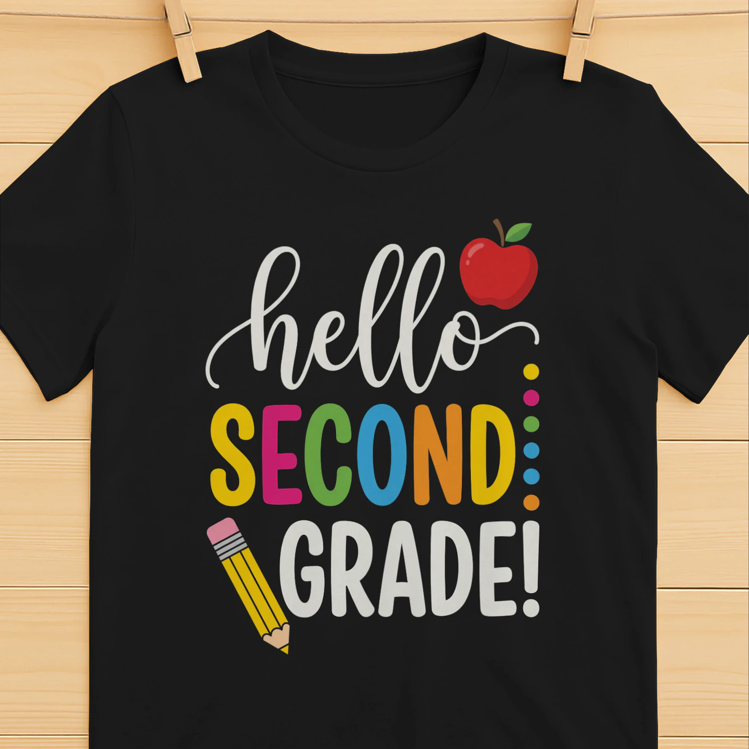 hello sconde grHello Second Grade! Shirt – Cute Back to School Tee for Teachers & Students, First Day of School Giftade