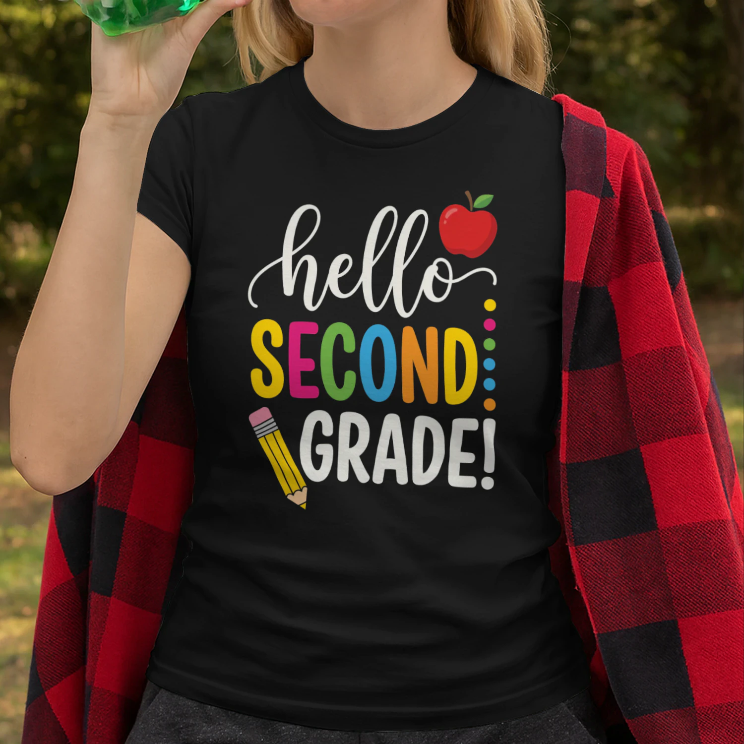 hello sconde grHello Second Grade! Shirt – Cute Back to School Tee for Teachers & Students, First Day of School Giftade