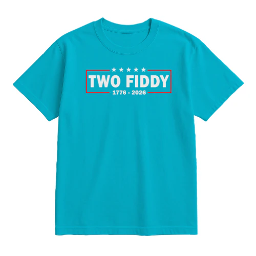 Two Fiddy Shirt, USA 250 Years Tee, Funny Patriotic Graphic Tee, 1776 2026 Shirt, 4th of july Gift