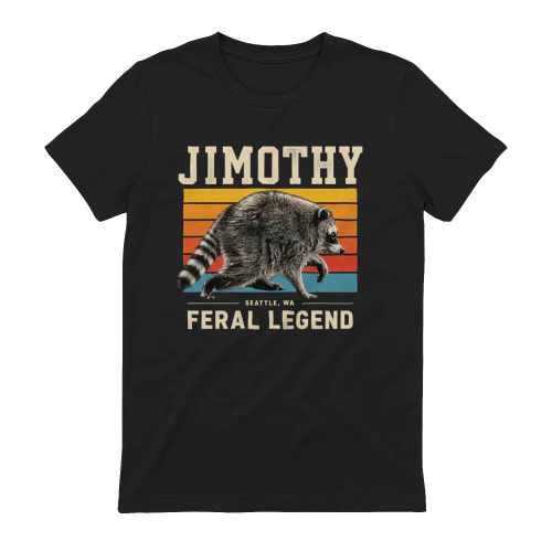 Jimothy The Raccoon Shirt - Retro Seattle Feral Legend T-Shirt