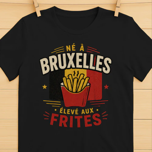 BRUXELLES DANS LE CŒUR LA FRITE DANS L'ASSIETTE