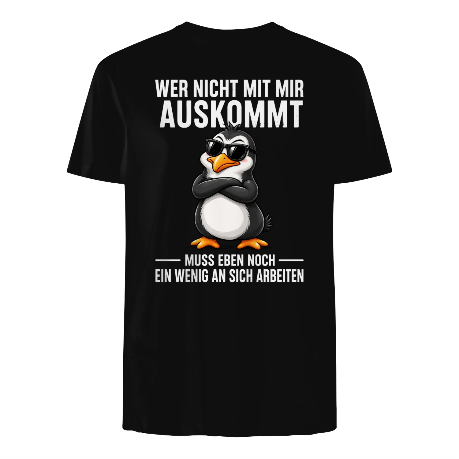 Wer Nicht Mit Mir Auskommt – Lustiger Pinguin