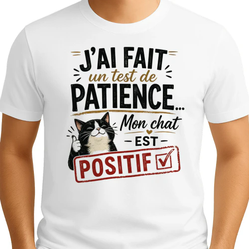 J'ai fait un test de patience... Mon chat est positif.