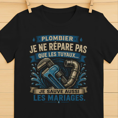 JE NE RÉPARE PAS QUE LES TUYAUX...  JE SAUVE AUSSI LES MARIAGES.