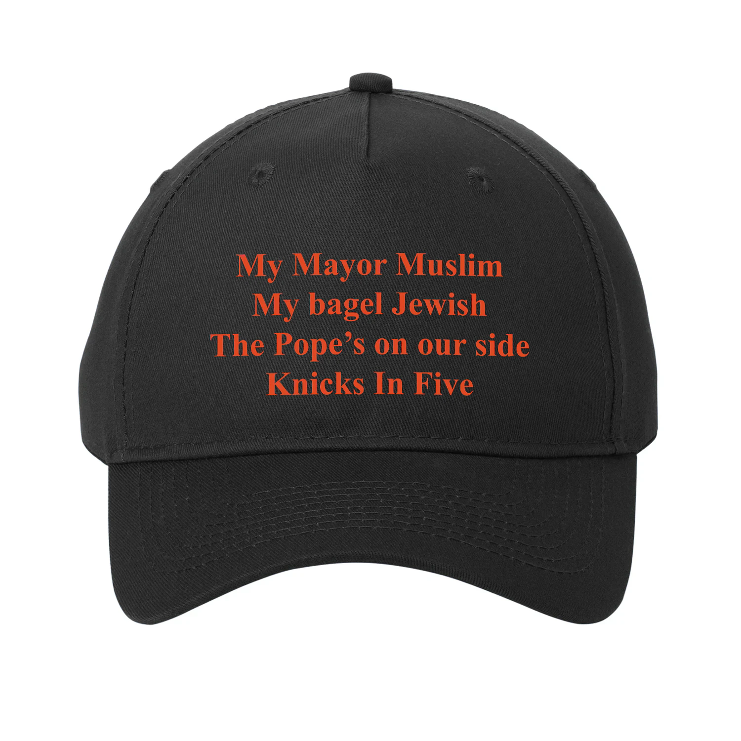 My Mayor Muslim My Bagel Jewish The Pope's On Our Side NY Team In Five Hat