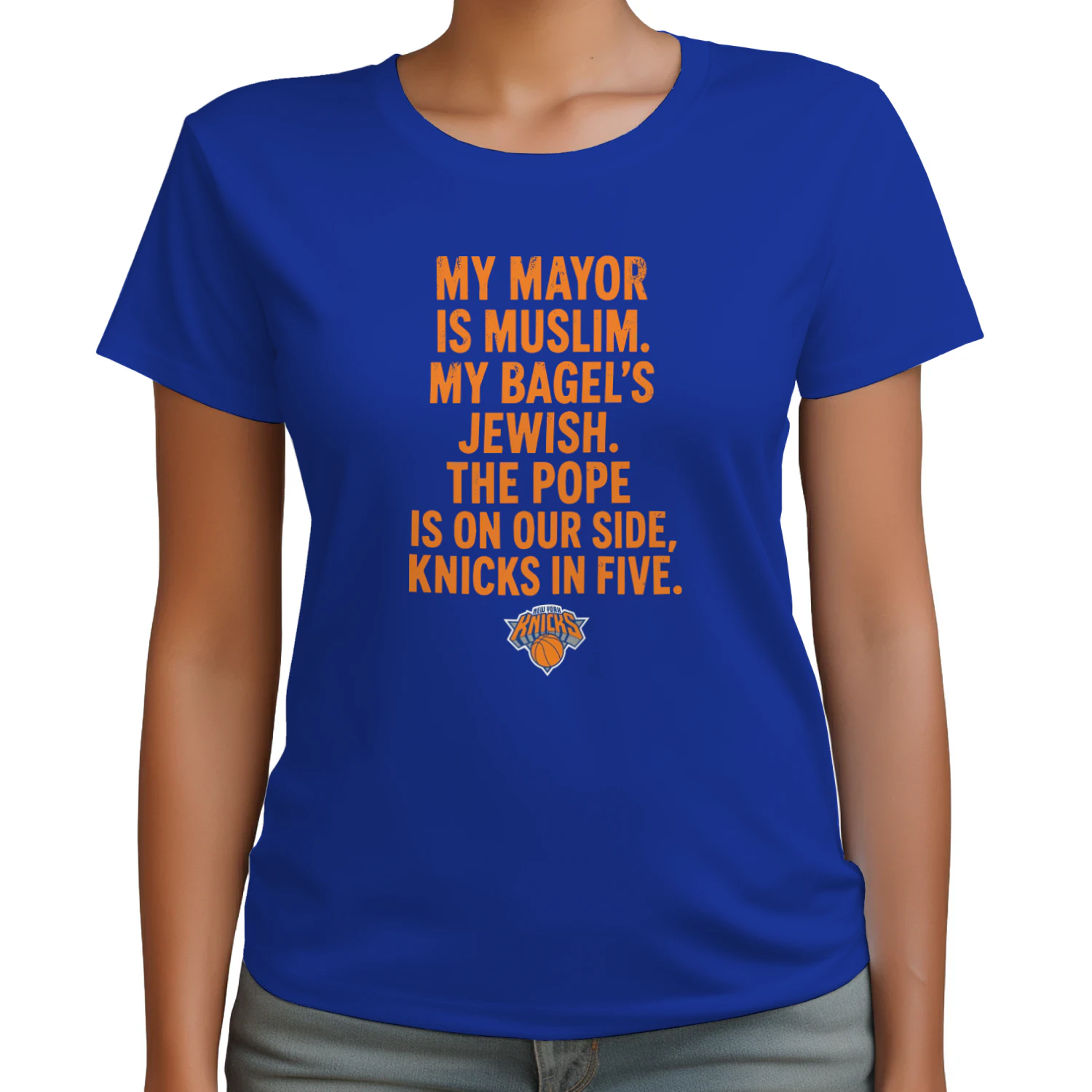 My Mayor Is Muslim My Bagels Jewish The Pope On Our Knicks Shirt