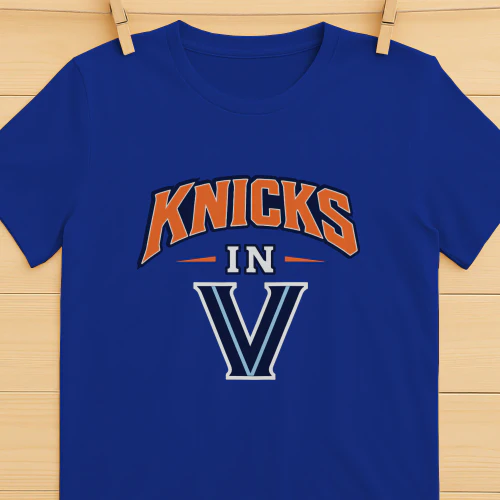 Knicks in 5 V Logo — Championship Shirt