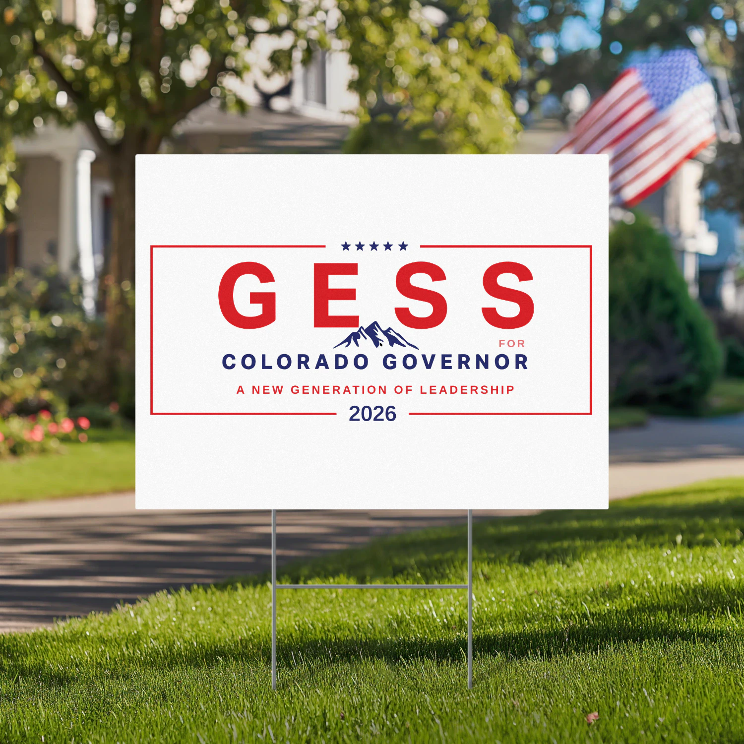 Stevan Gess for Governor Yard Sign