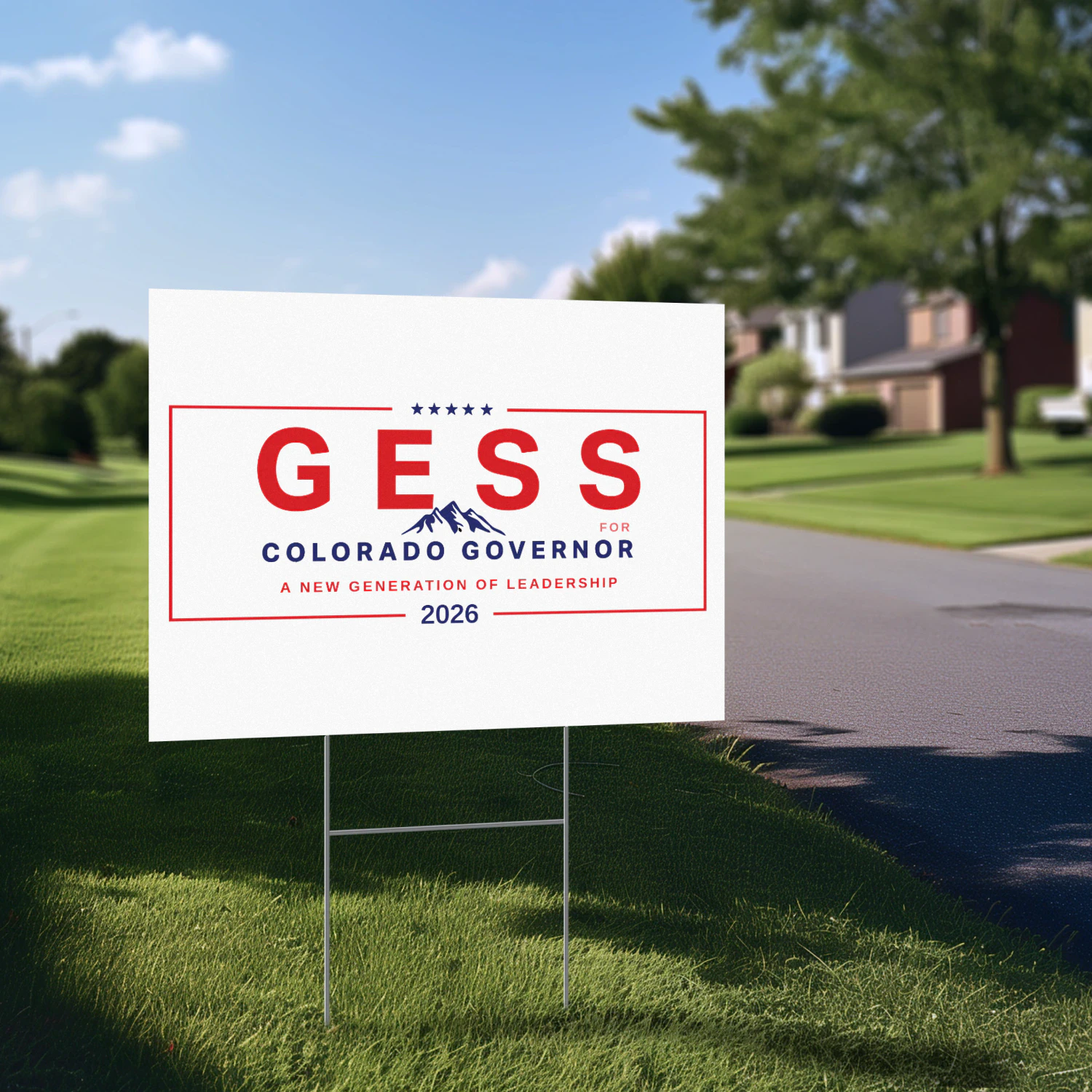 Stevan Gess for Governor Yard Sign