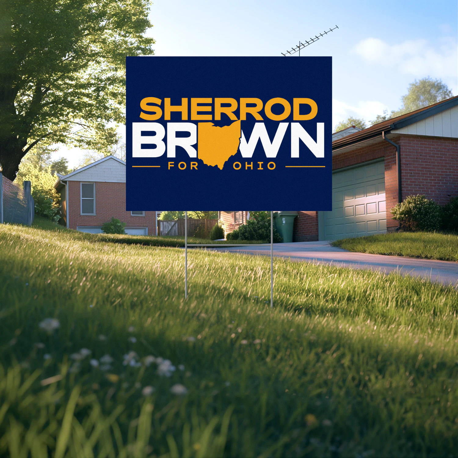 Sherrod Brown Senator For Ohio Yard Sign