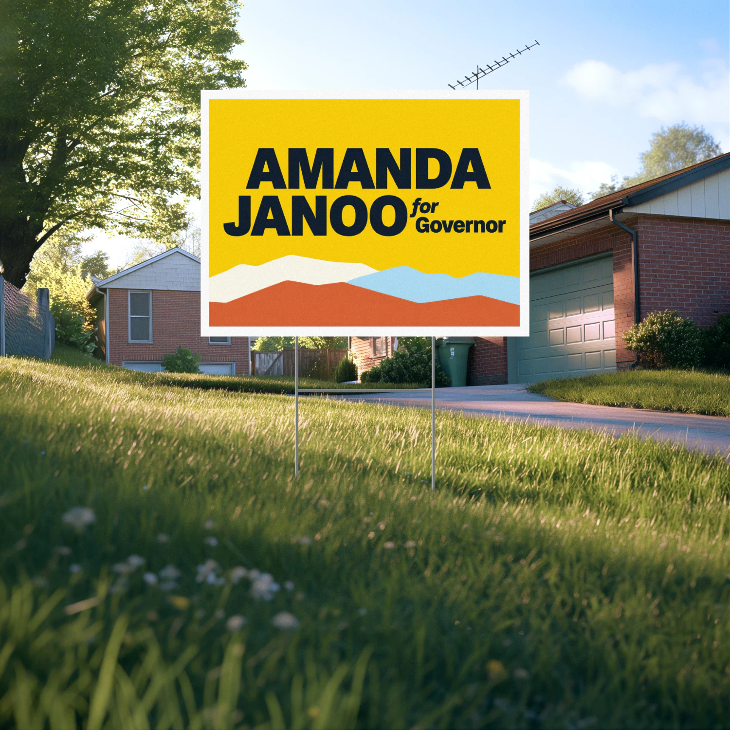 Amanda Janoo for Governor Yard Sign