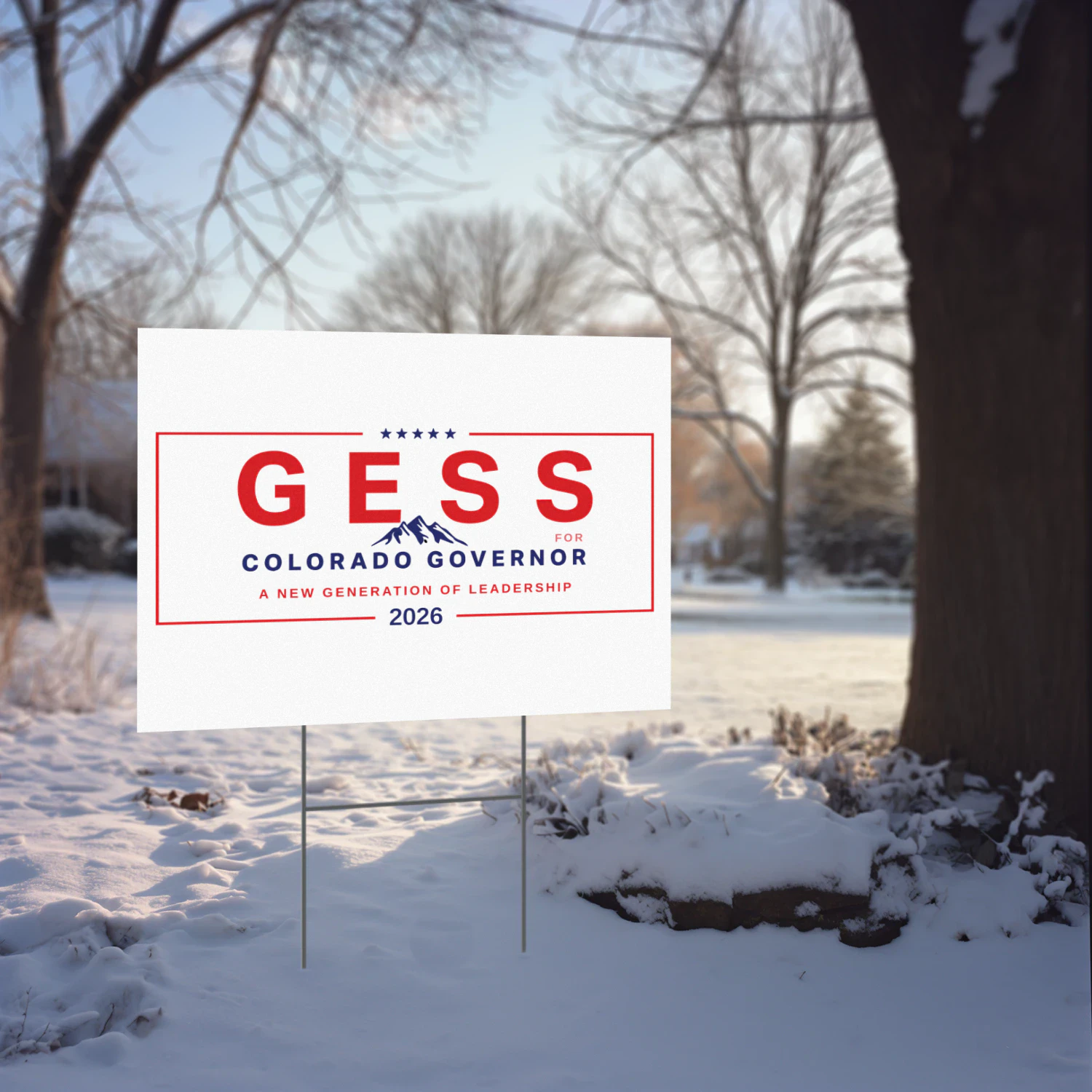 Stevan Gess for Governor Yard Sign