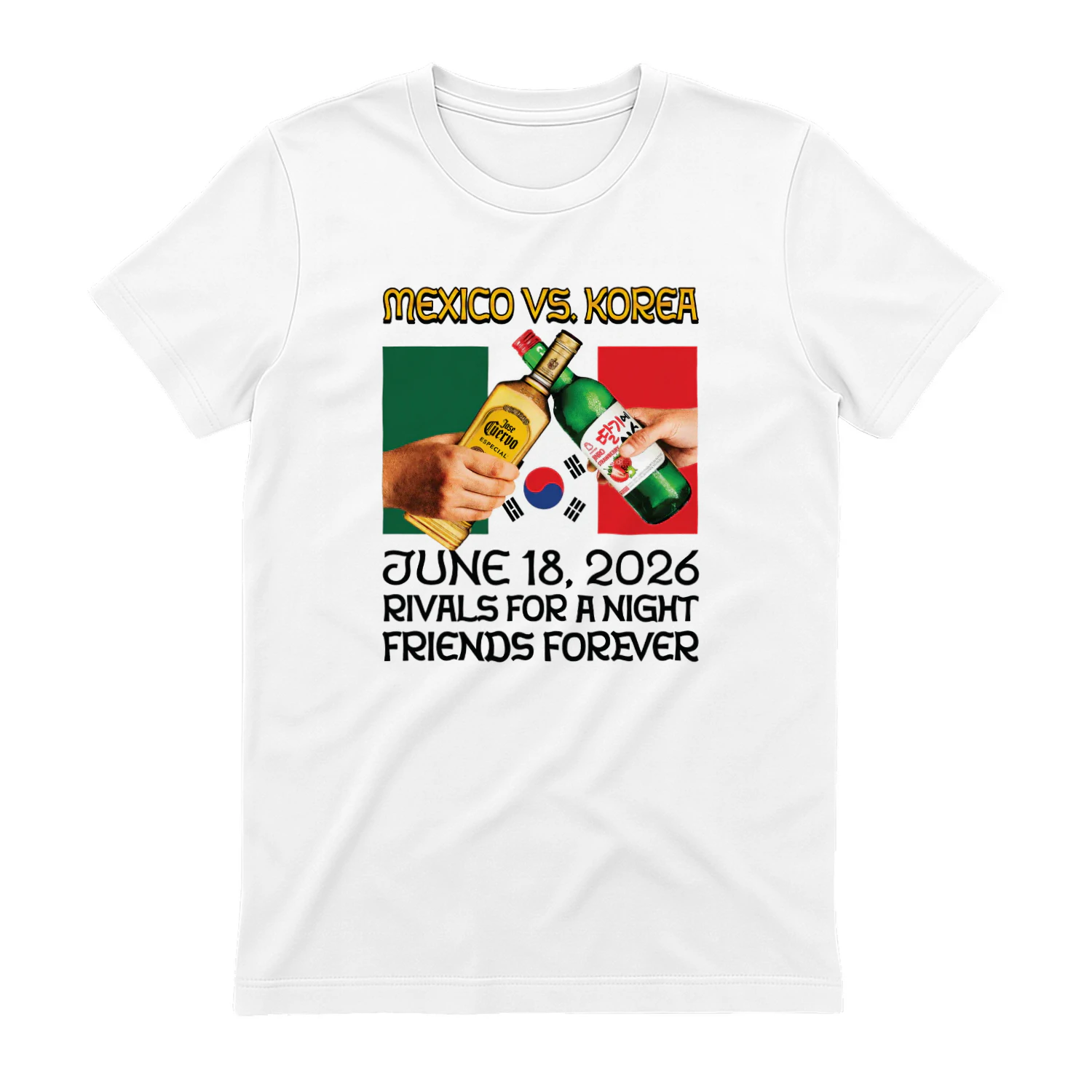 Mexico vs. Korea, Rivals For A Night, Friends Forever Shirt
