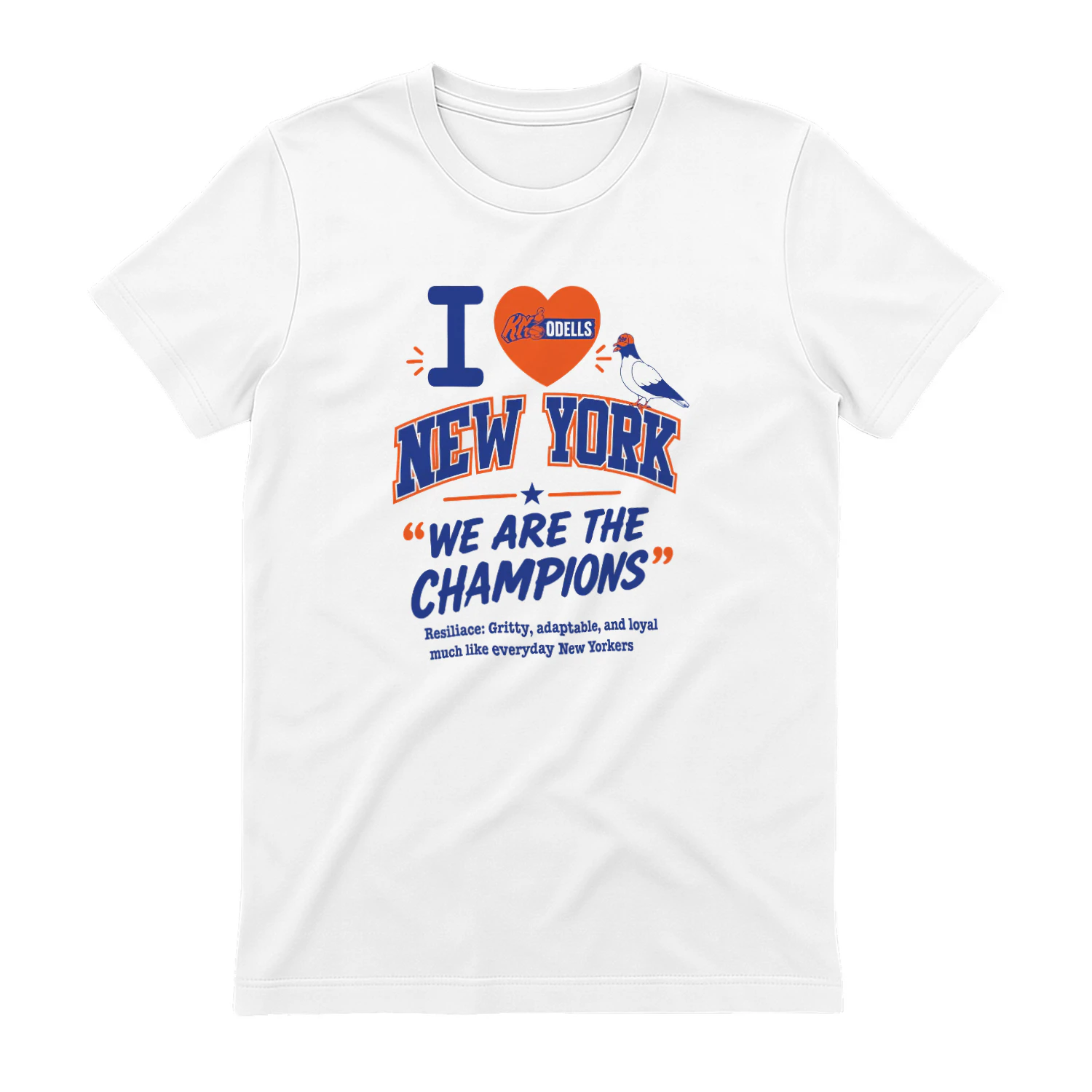 Mitchell Modell We Are The Champions Knicks Pigeon Shirt