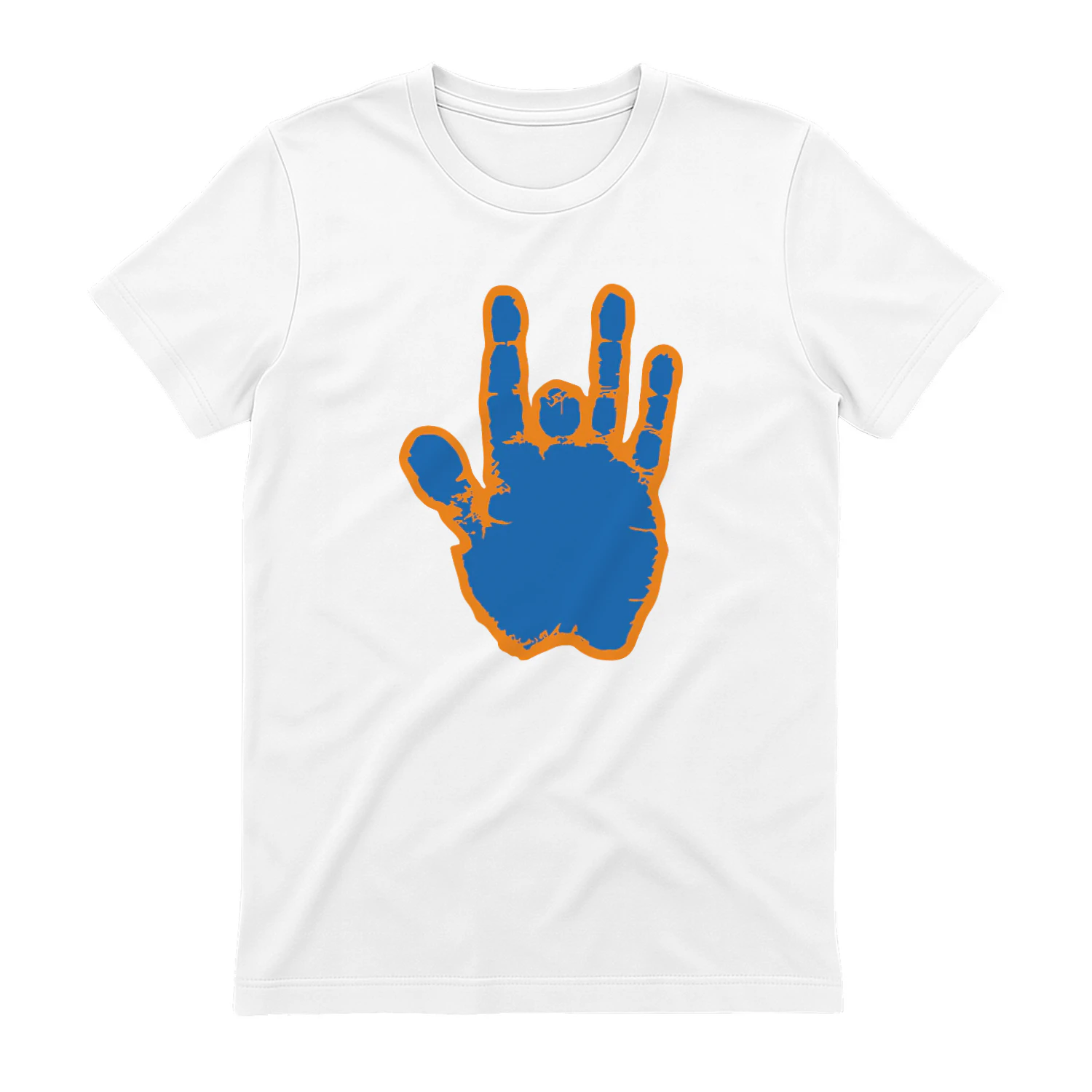 Jerry Garcia Blue & Orange Hand Shirt