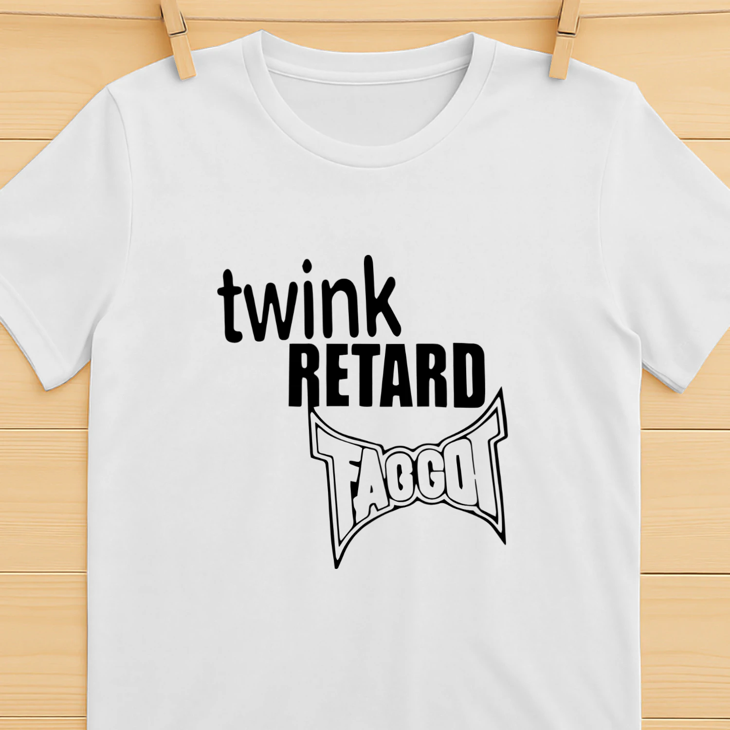 Twink Retard Faggot And I Have A Gun Shirt