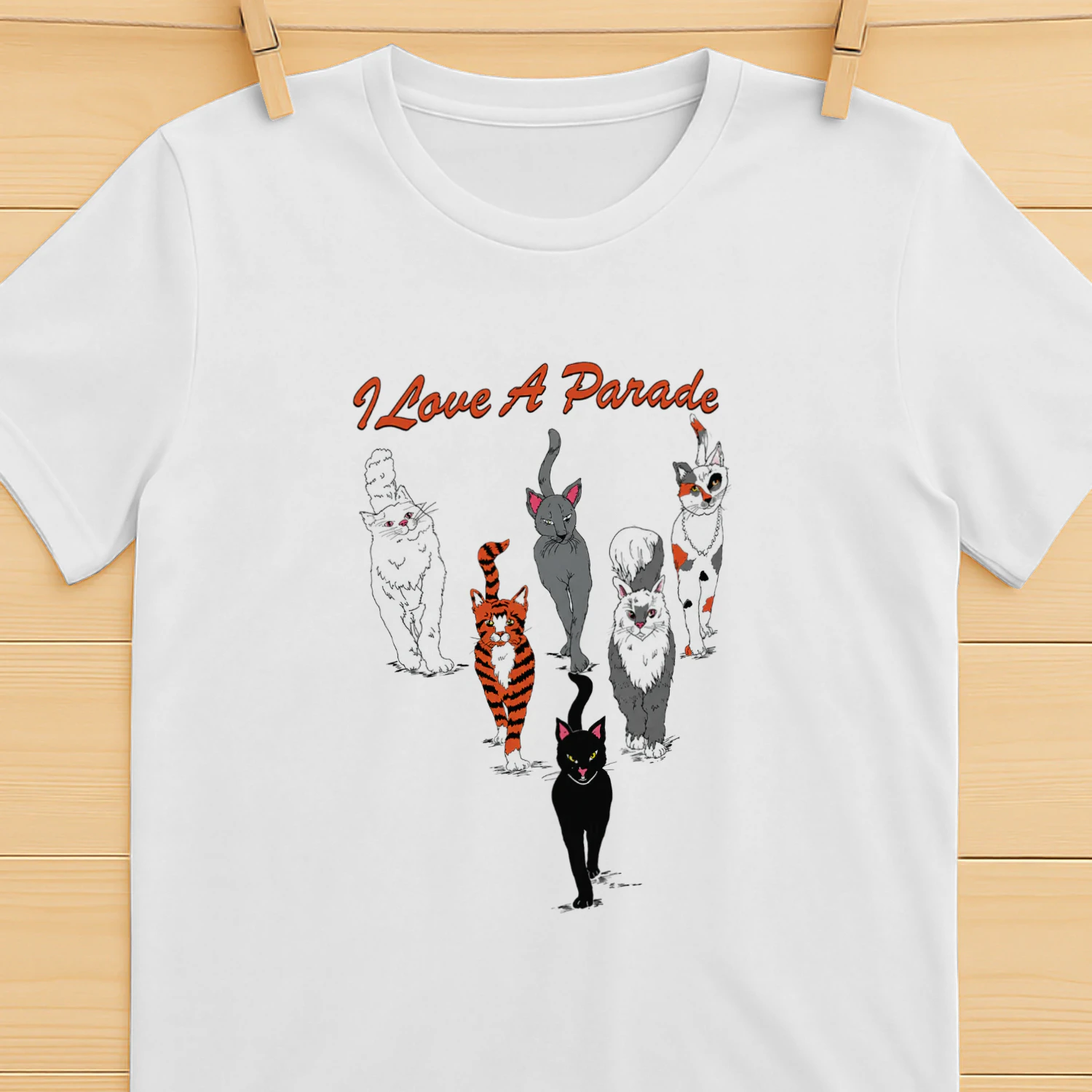 I Love A Parade Walking Cats Shirt