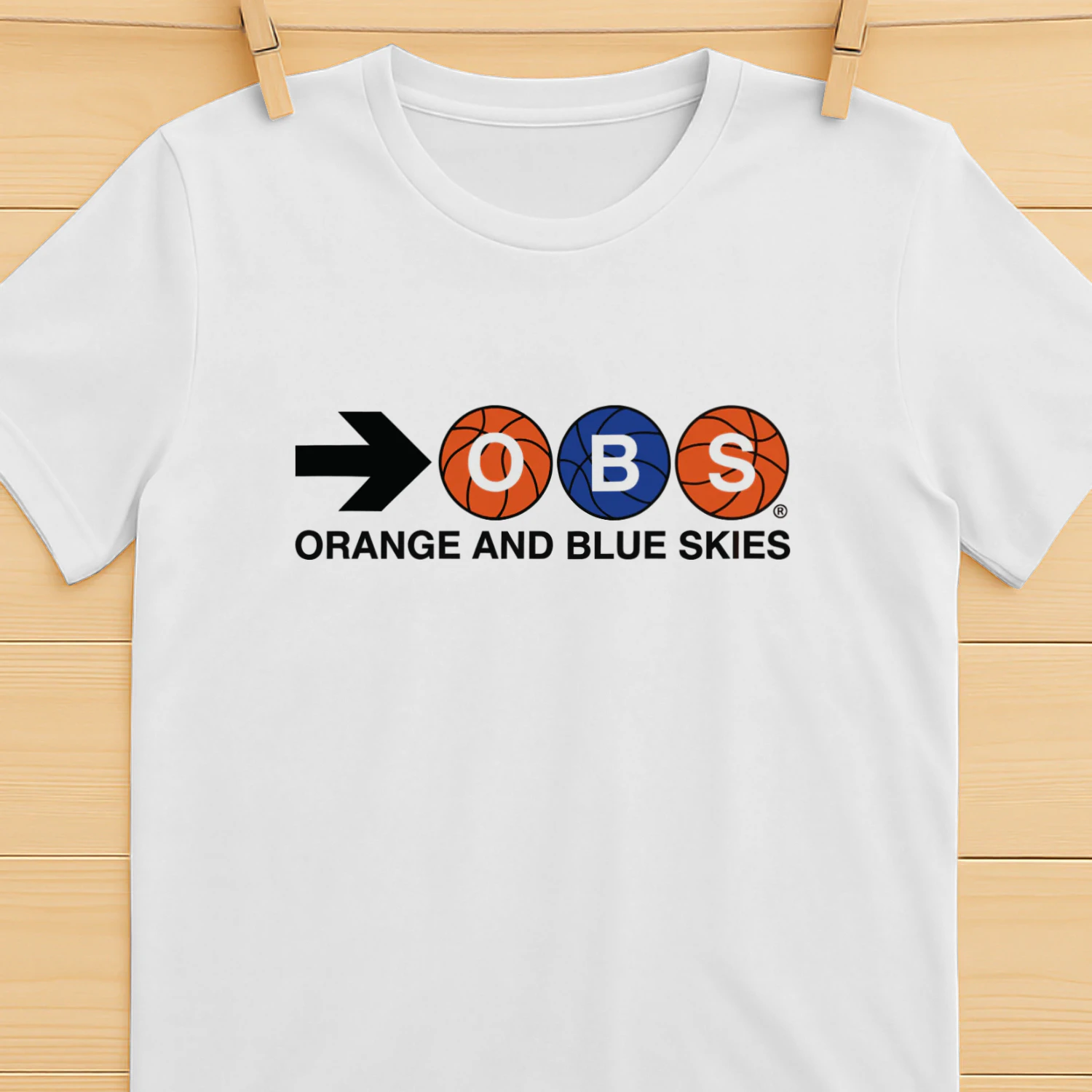Spike Lee Orange and Blue Skies Shirt 2026 NBA Finals Game 2 Brooklyn Tee