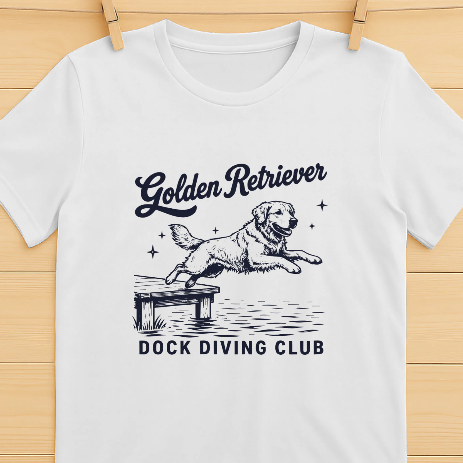 Golden Retriever Dock Diving Club Shirt