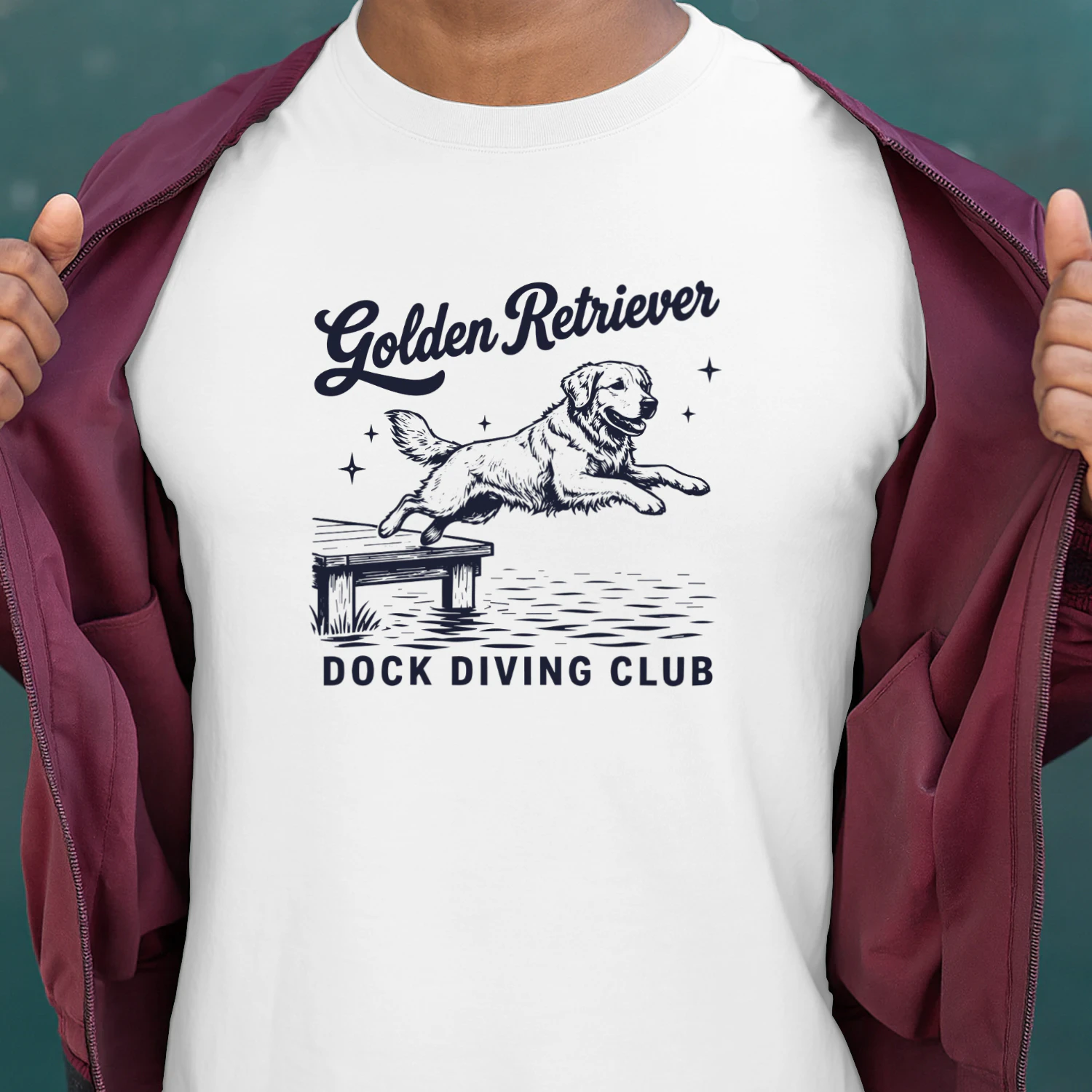 Golden Retriever Dock Diving Club Shirt