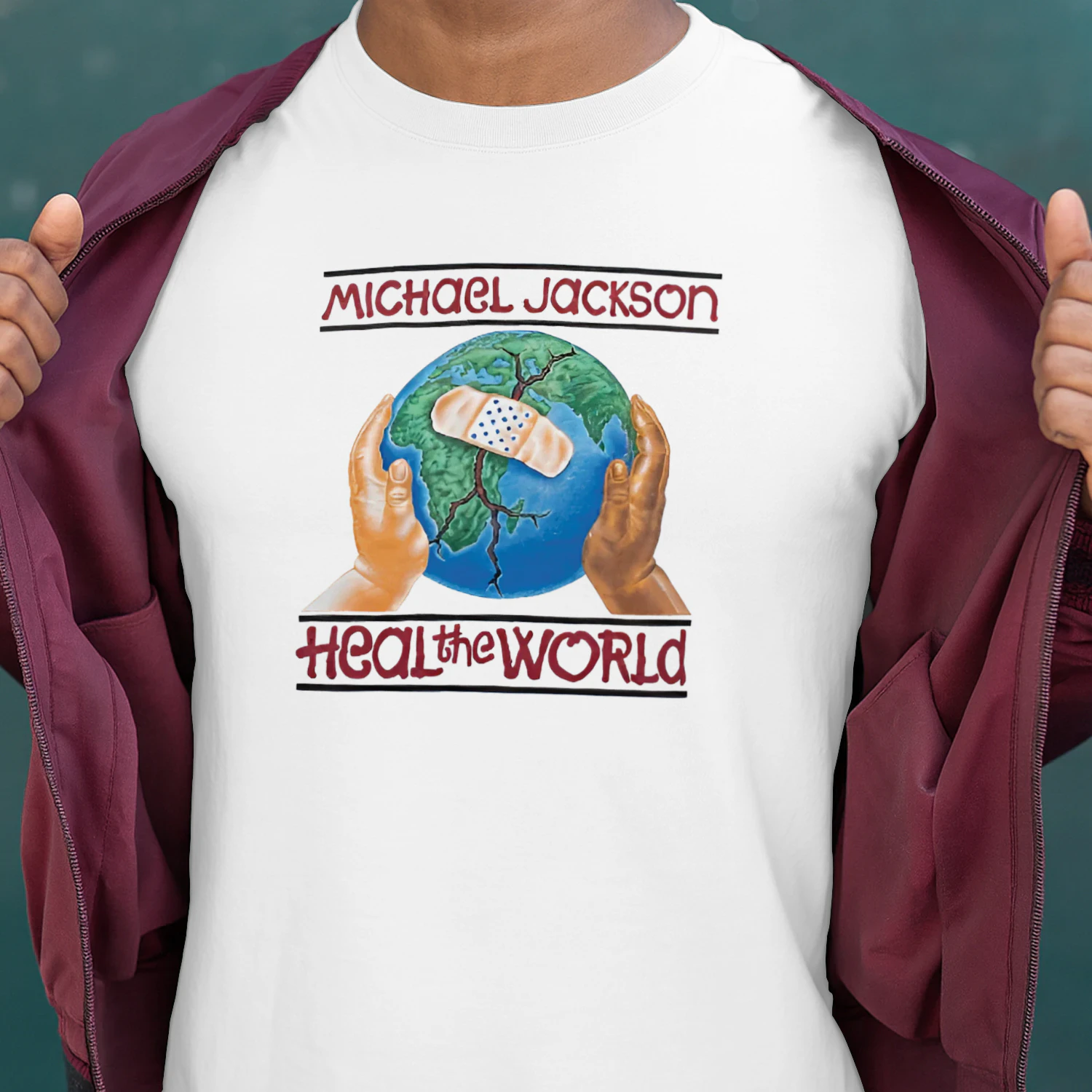 Vintage 1993 Michael Jackson Heal The World Super Bowl XXVII Halftime Show Shirt