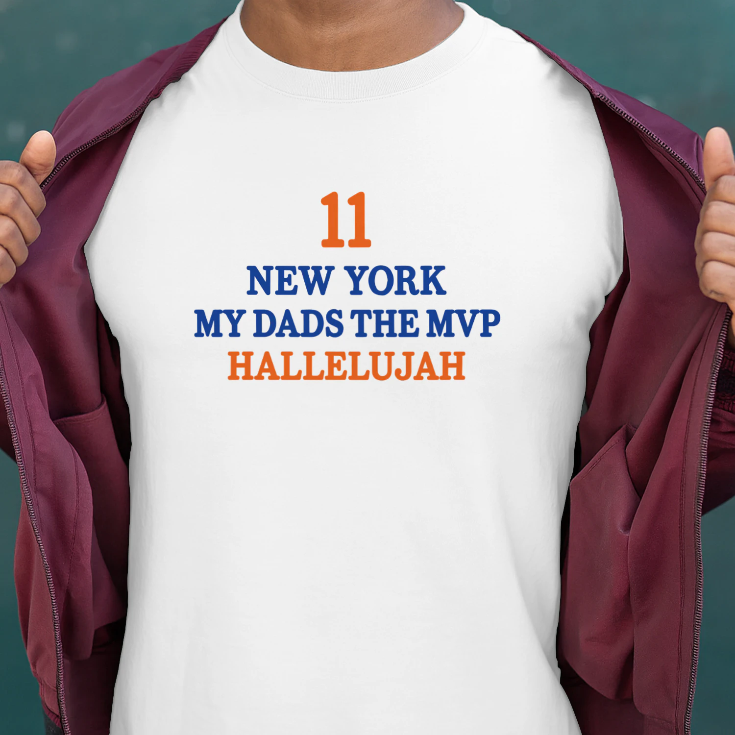 Jalen Brunson New York My Dads The MVP Hallelujah Print Shirt
