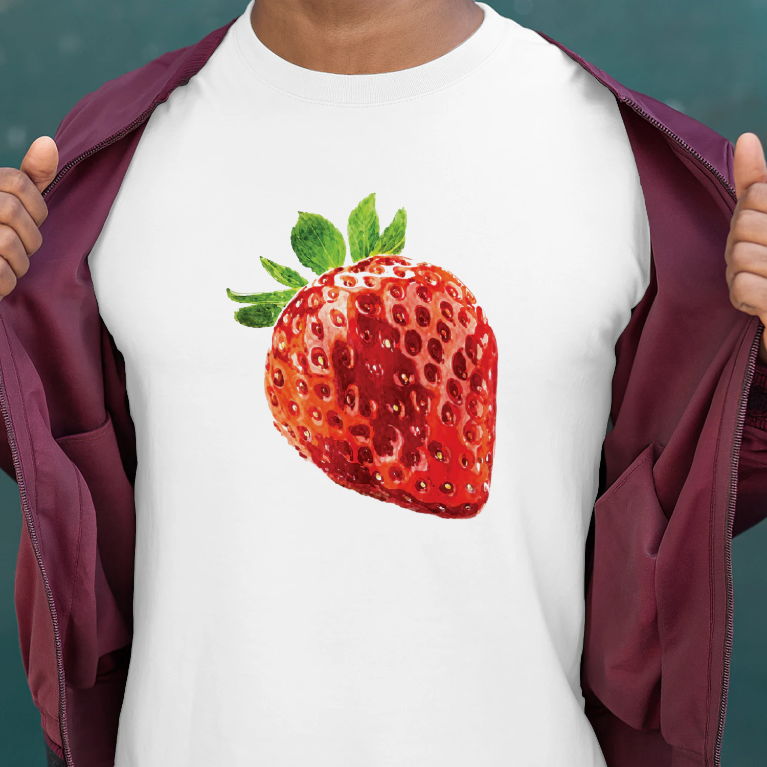 Alice and Steve Izzy By Anthropologie Strawberry Shirt