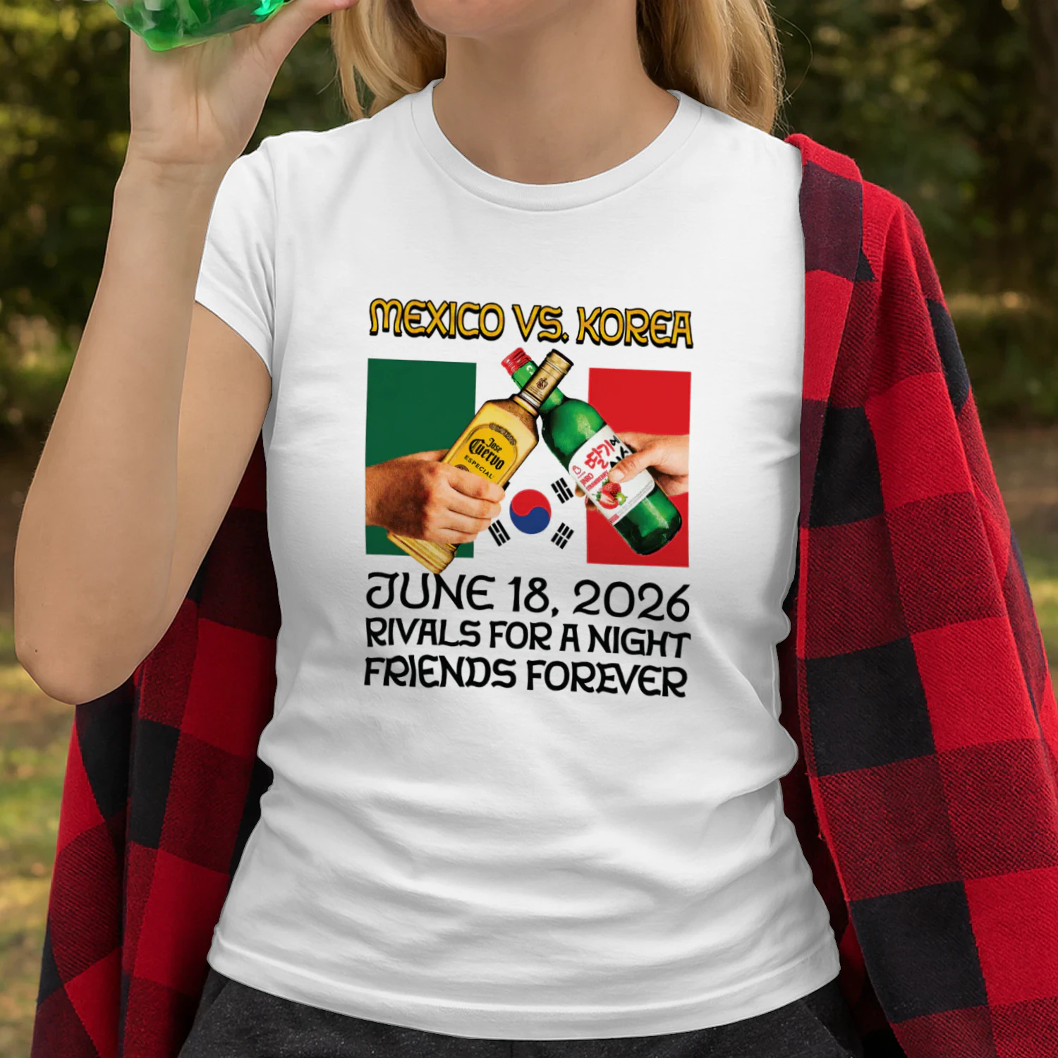 Mexico vs. Korea, Rivals For A Night, Friends Forever Shirt