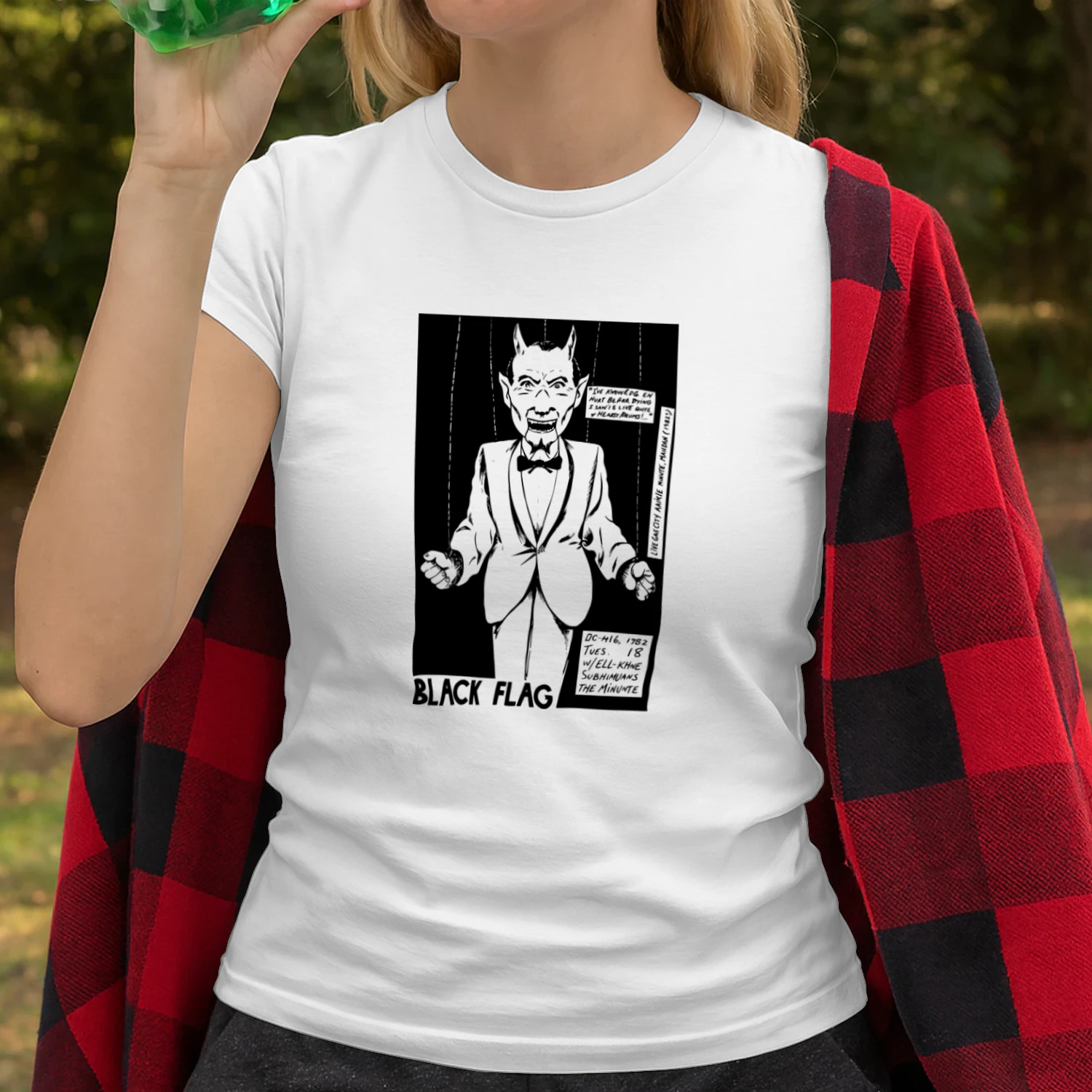 Travis Barker Raymond Pettibon Black Flag Shirt