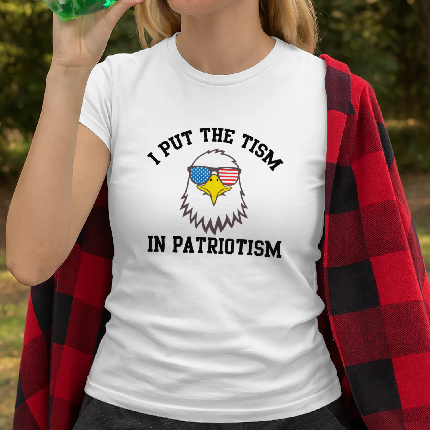 I Put The Tism In Patriotism Eagle Shirt