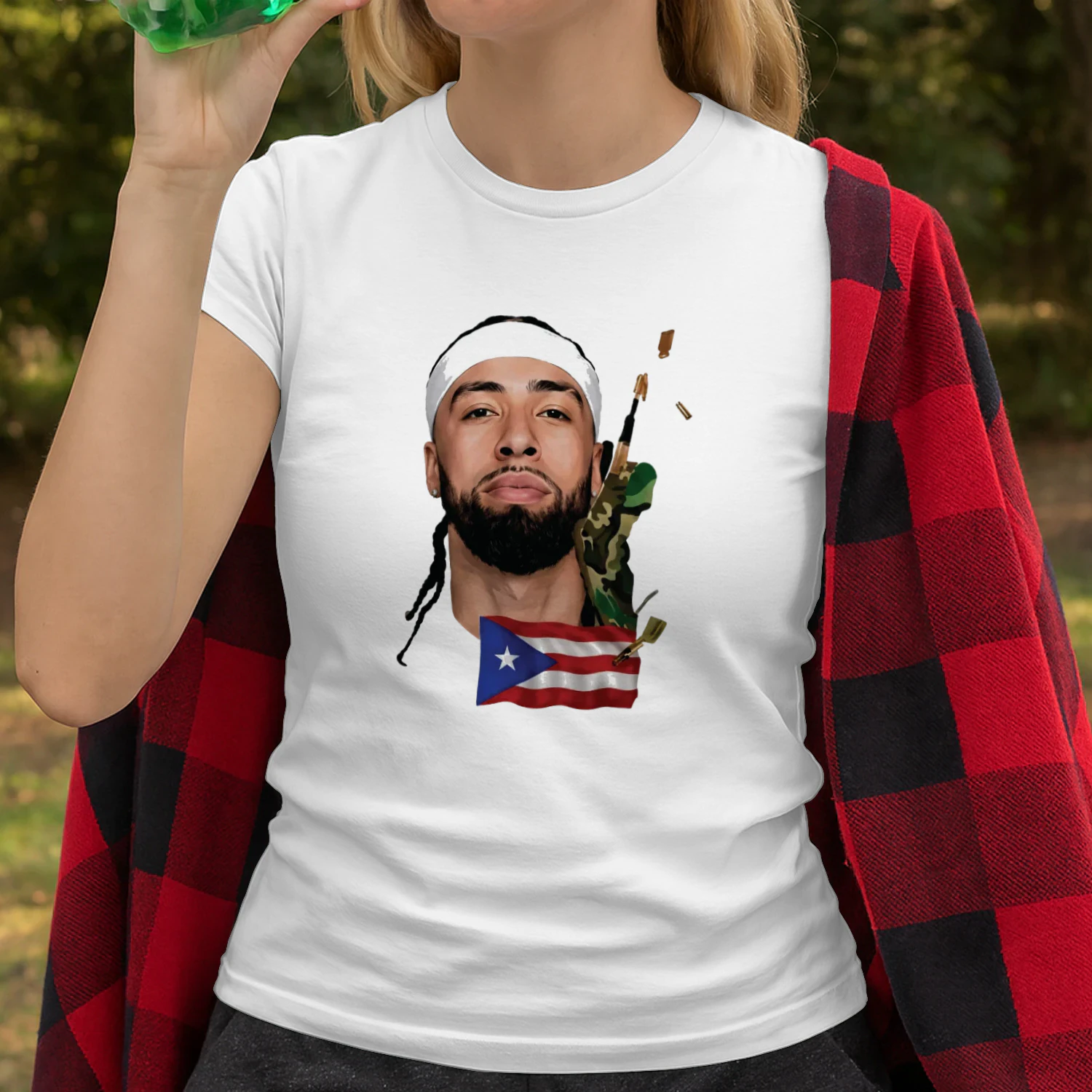 Jose Alvarado New York Knicks Signature Flag Finals Shirt